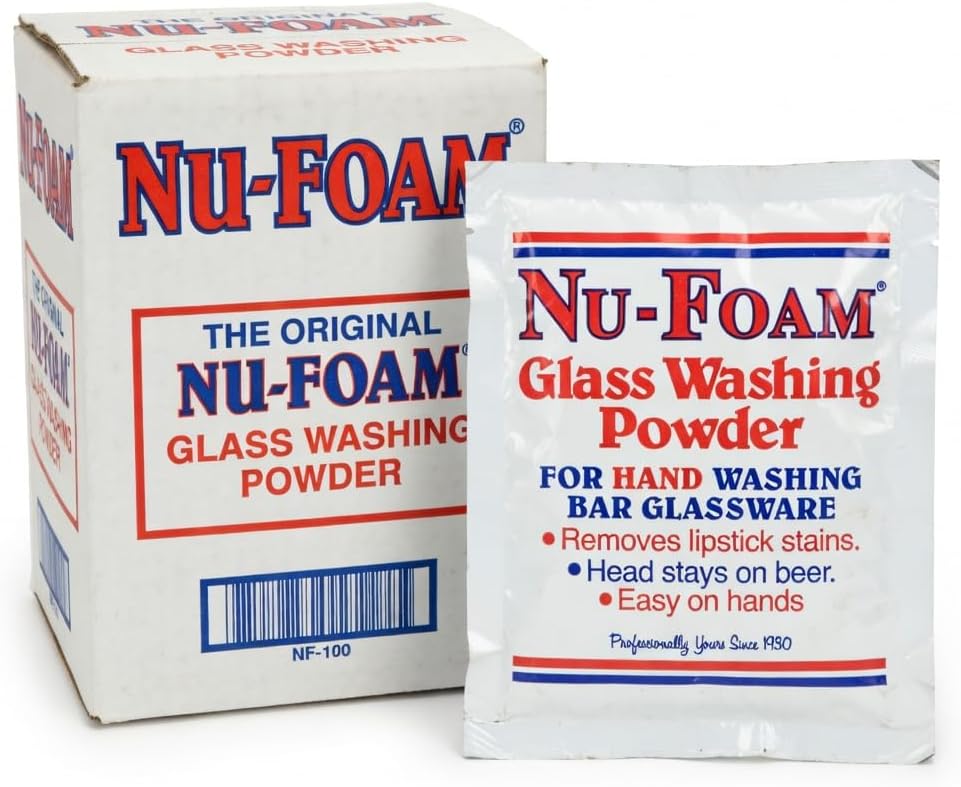 NU-FOAM® Glass Washing Powder Packets