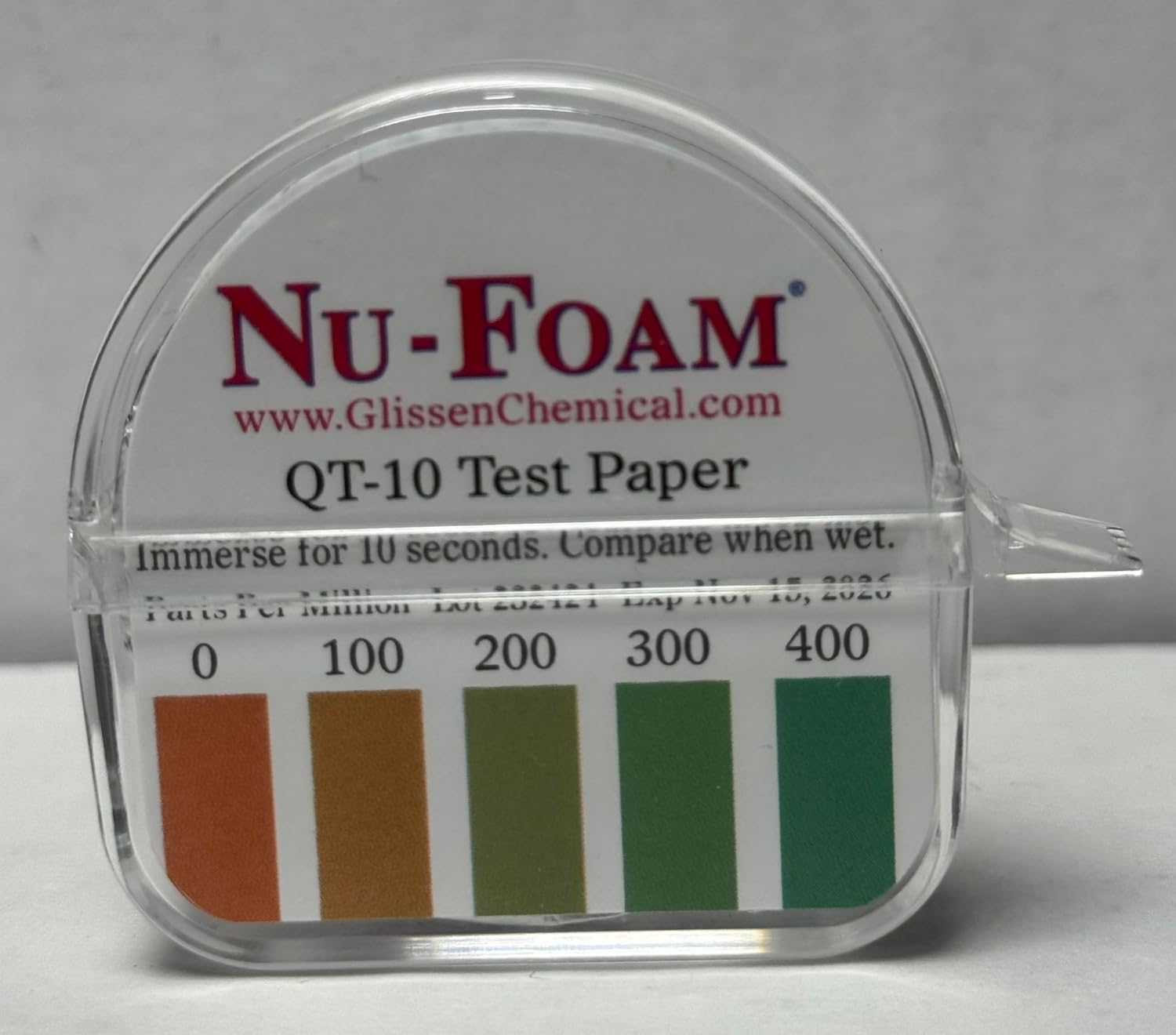 NU-FOAM® QT-10 Test Paper